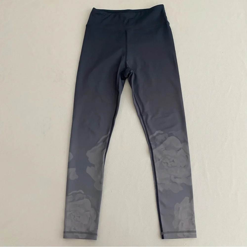 XXIV Active Womens Flower Power Leggings XS 7/8 High Waisted Gym Yoga Activewear